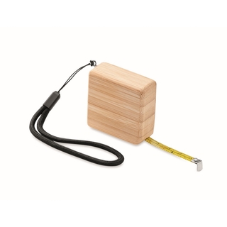 Maßband Bambus 1m