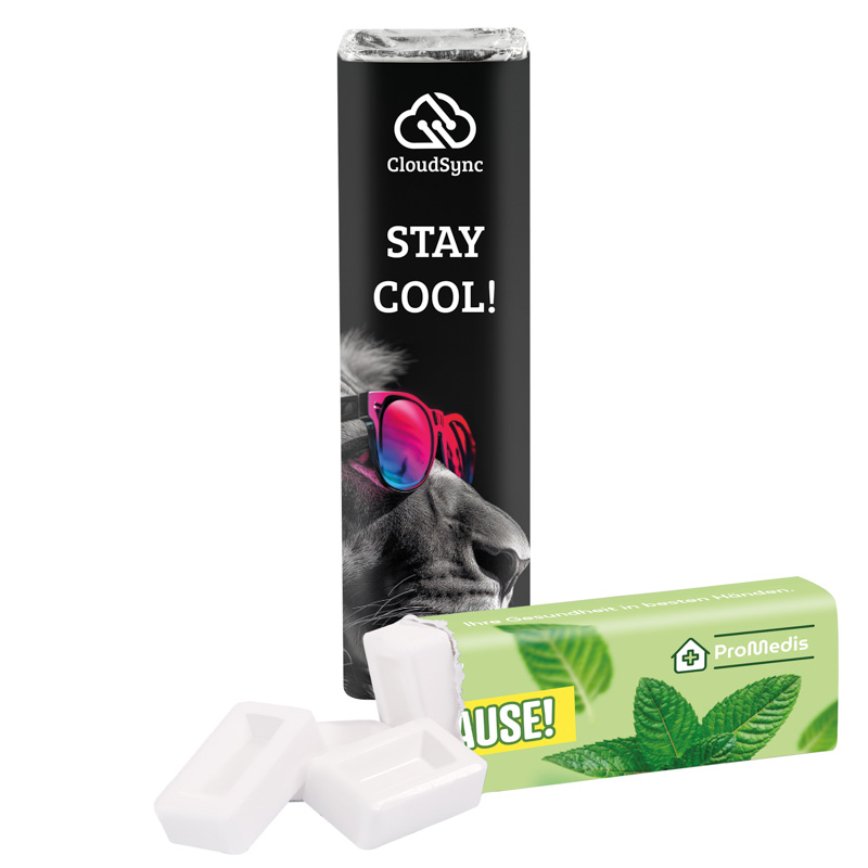 Pfefferminzriegel; 1 Riegel mit 12 Pfefferminzstückchen, zuckerfrei