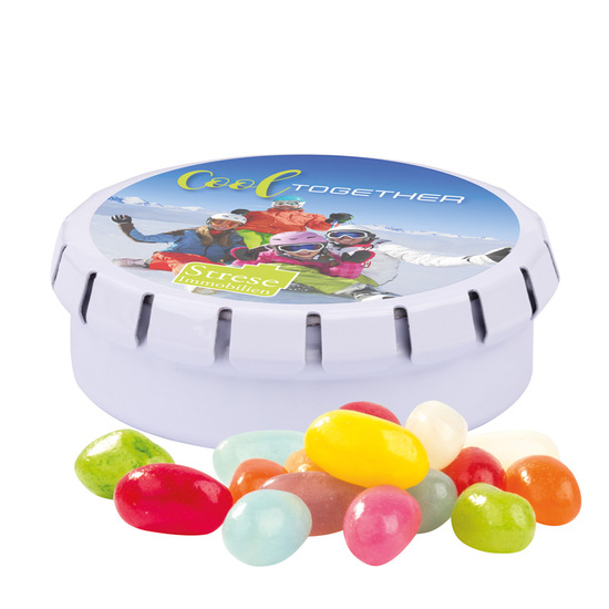 Quick Box; American Style Jelly Beans / Füllmenge:22 g / Gewicht:38,41 g; weiß