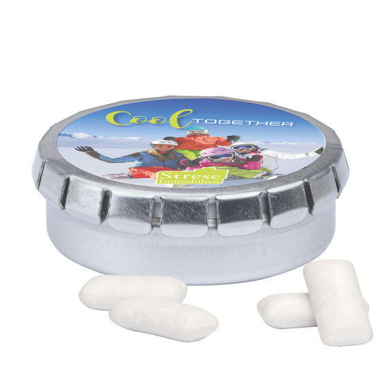 Quick Box; KoRo zuckerfreie Menthol Kaugummis / Füllmenge:21 g / Gewicht:37,41 g; blank