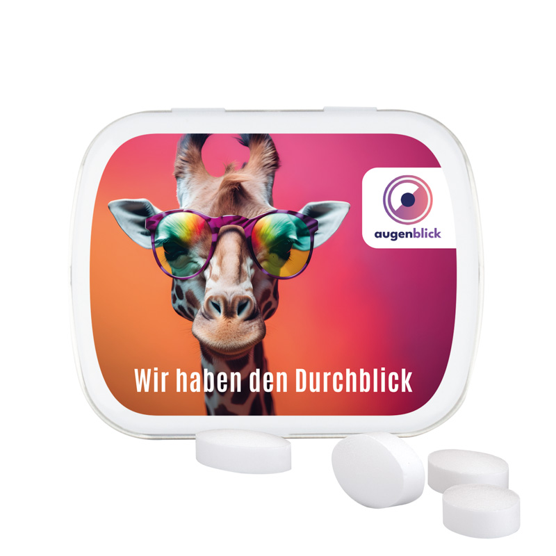 Klappdose; Pfeffi Pfefferminzpastillen, zuckerfrei / Füllmenge:19 g / Gewicht:34,22 g; weiß; weiß; weiß