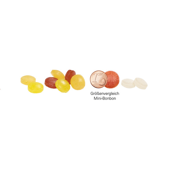 Klappdose; Cavendish & Harvey Mini Bonbons Fruchtmix / Füllmenge:19 g / Gewicht:34,22 g; weiß
