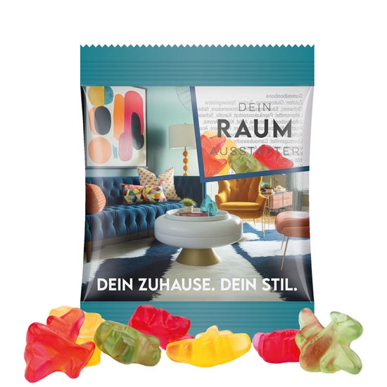 Minitüte 10 g Trolli Fruchtgummi Standardformen