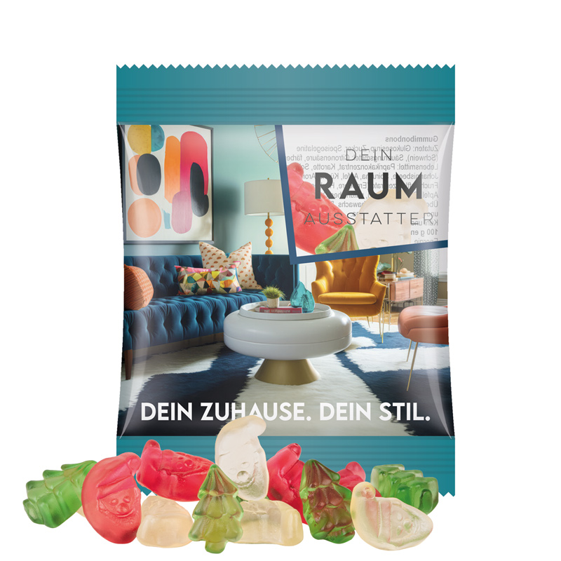 Minitüte 10 g Trolli Fruchtgummi Weihnachtsmischung