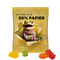 Minitüte 12 g Trolli vegane Fruchtgummi Bärchen; Trolli vegane Gummibärchen, Folie mit ca. 50% Papieranteil, weiß