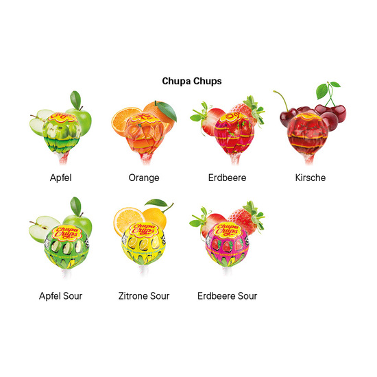 Lolly Box Chupa Chups; 1 Chupa Chups Kugel Lolly