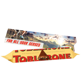 Werbedreieck Long Toblerone; 2 Toblerone Tiny