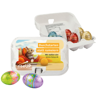 Sixpack mit Schoko-Ostereiern; 6 Klett Schoko-Ostereier