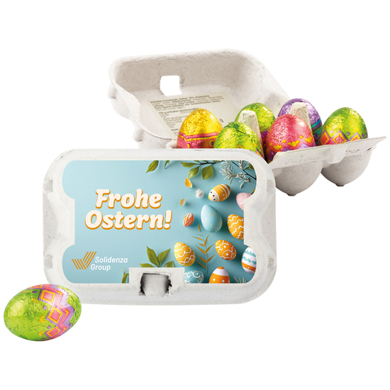 Sixpack mit Schoko-Ostereiern