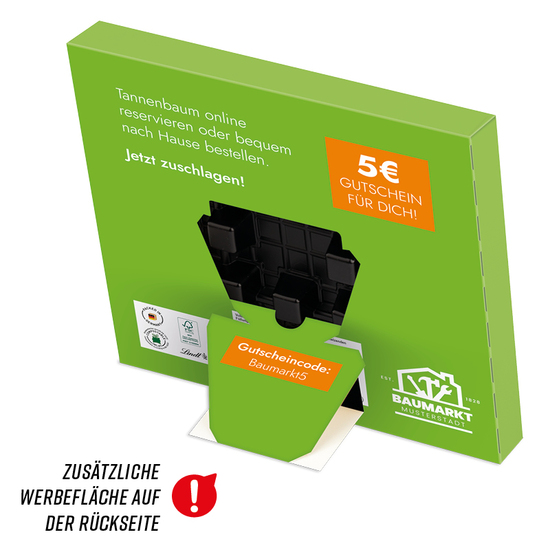 Minikugel Adventskalender; 24 LINDOR Mini Kugeln mit Vollkartonhülle weiß, Inlay: aus Papier