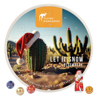 Adventskalender rund Lindt; 24 LINDOR Mini Kugeln