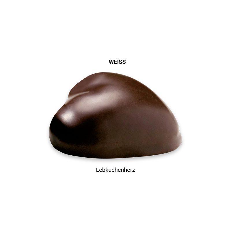 Lebkuchenherz WEISS Folie