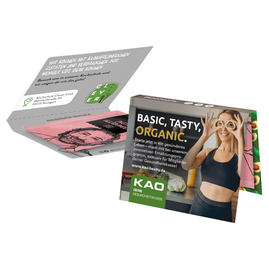 Werbekarte Midi Just Spices; 1 Just Spices Gewürztütchen Pasta Allrounder