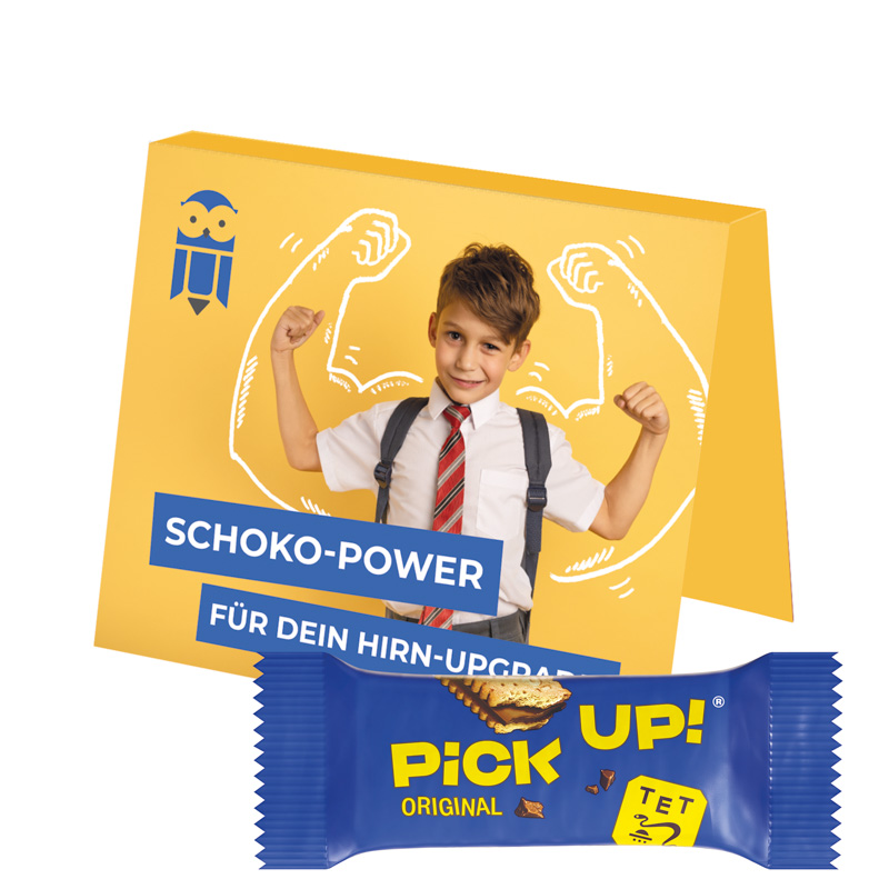 Werbekarte Midi Leibniz PICK UP! mini; 1 PiCK UP! mini