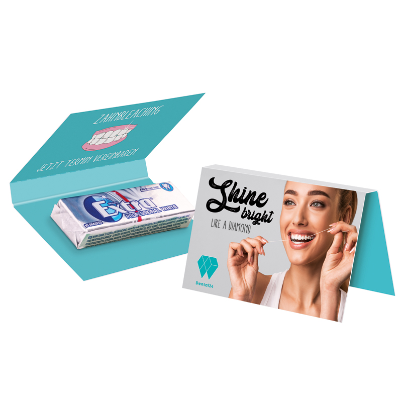 Werbekarte Visitenkartenformat Wrigley's EXTRA®
