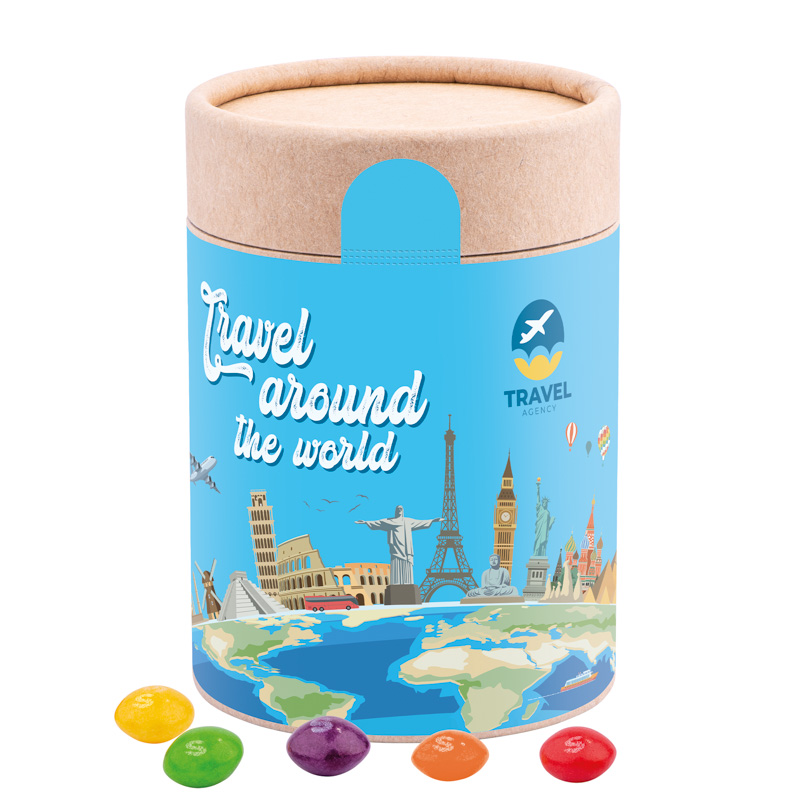 Papierdose Eco Maxi; Skittles Kaubonbons