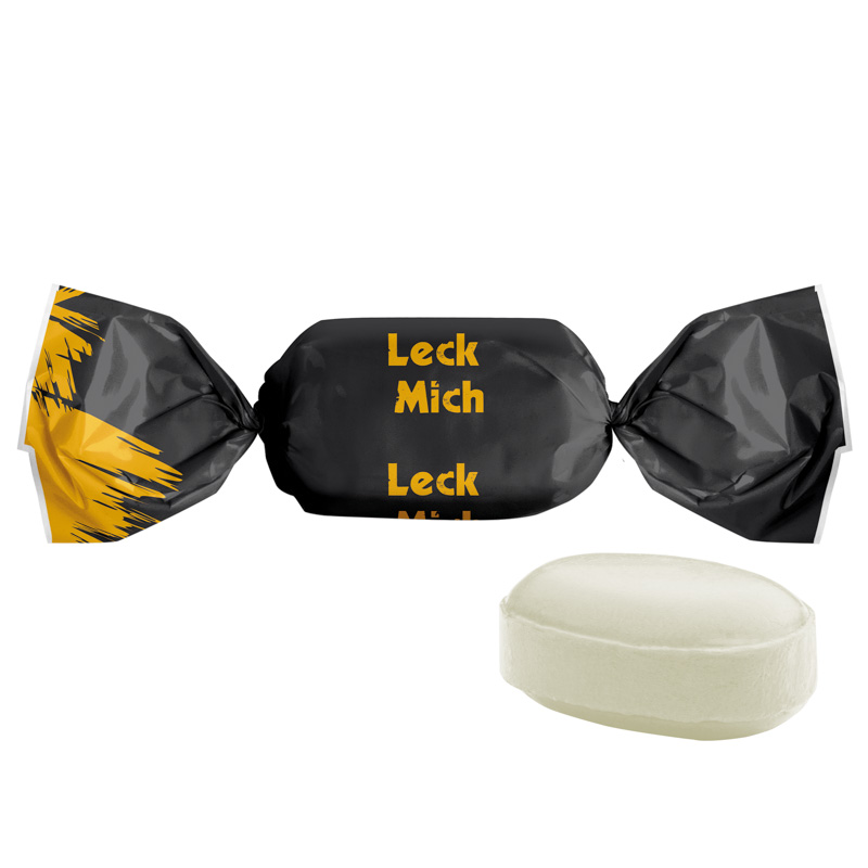 Bonbon ungefüllt; Pfefferminz Bonbons, oval, einzeln eingewickelt