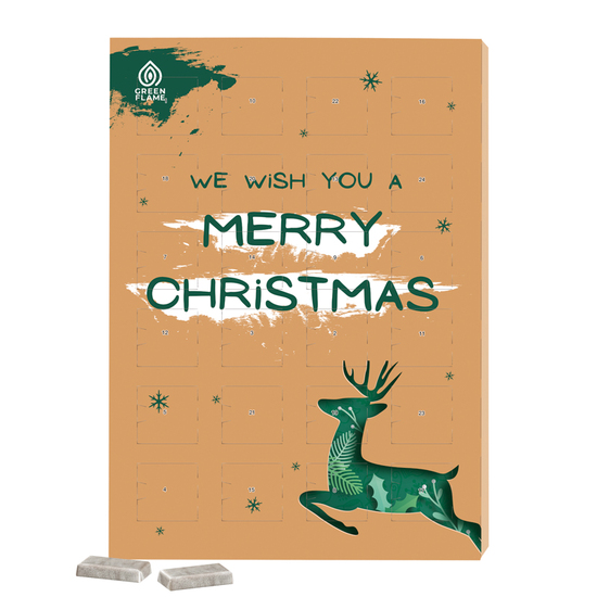 Marken Wand Adventskalender; 24 Alpenmilch-Schokotäfelchen