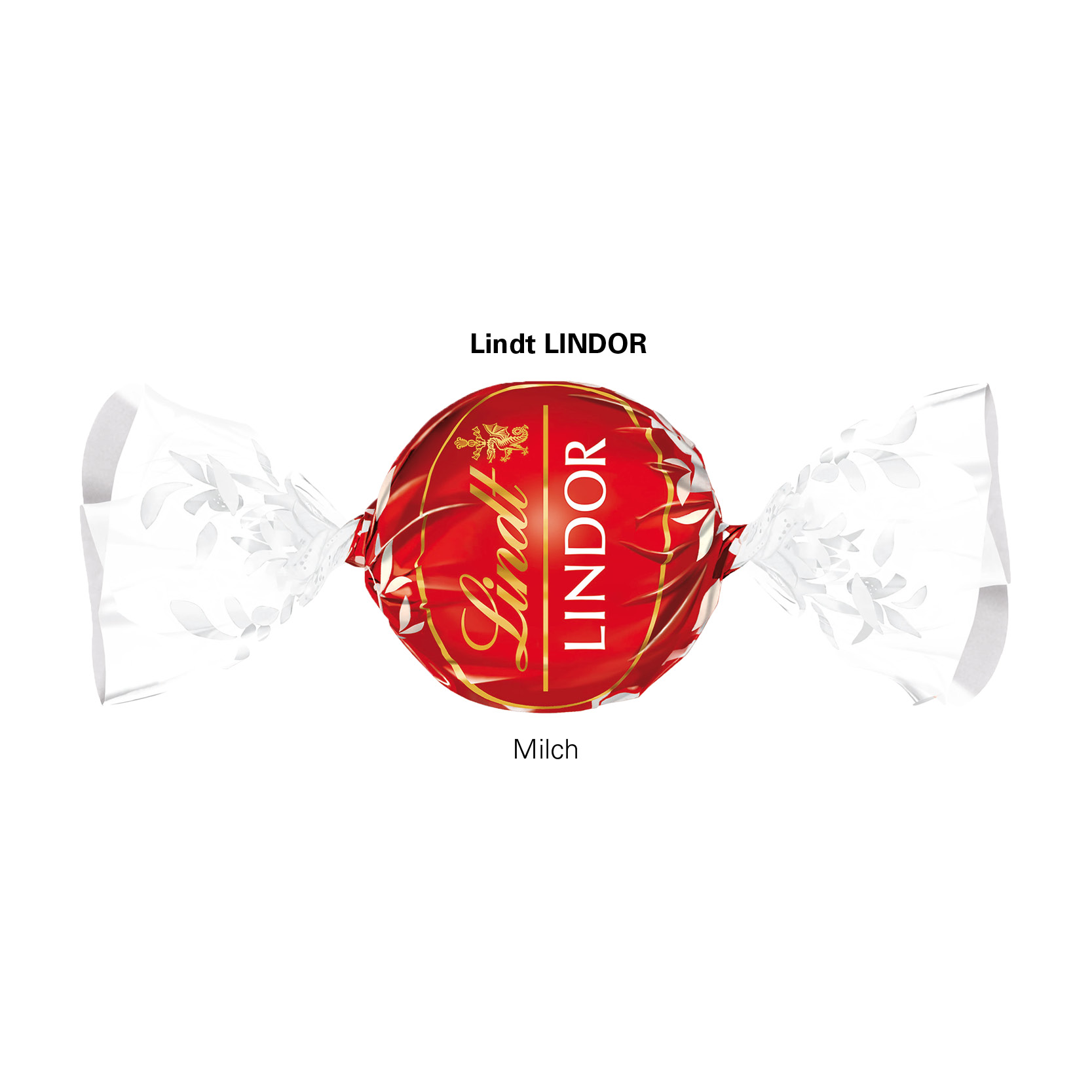 Werbeprisma Lindt; 4 Lindt LINDOR Milch Kugeln