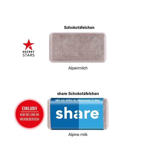 Adventskalender ECO High Tower; 24 share Schokotäfelchen