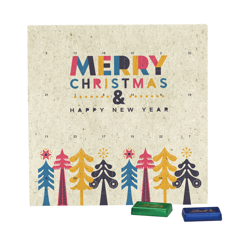 Täfelchen Adventskalender Graspapier