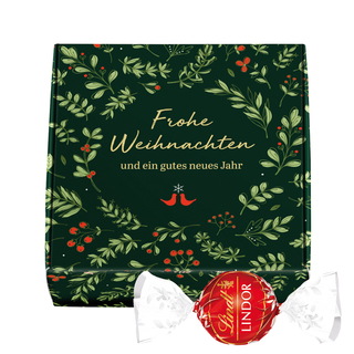 Klappbox S Weihnachten; 2 Lindt LINDOR Milchkugeln