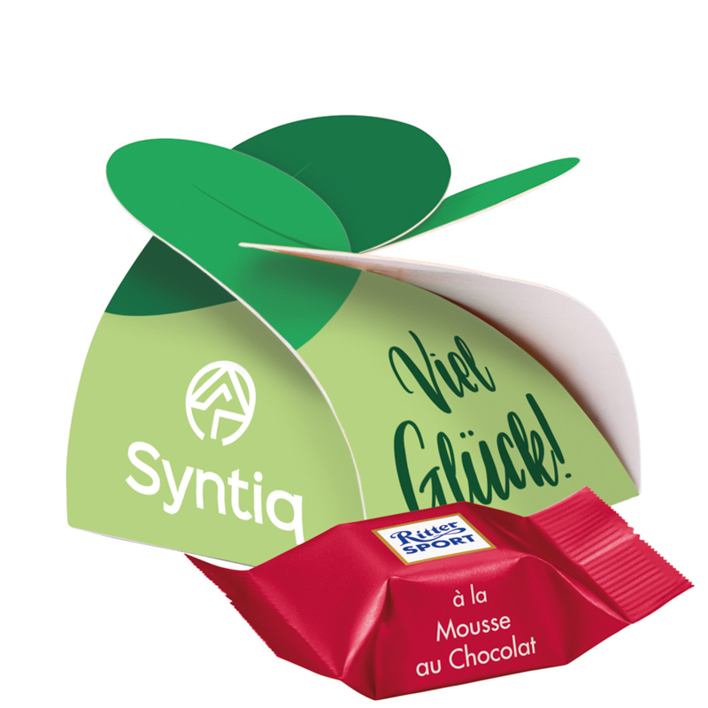 Kleines Präsent Ritter SPORT; 1 Ritter SPORT Schokowürfel Mousse au Chocolate