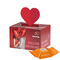Geschenkbox Mini Herz; 2 Ritter SPORT Schokowürfel Karamell Dou (nur sortenrein)