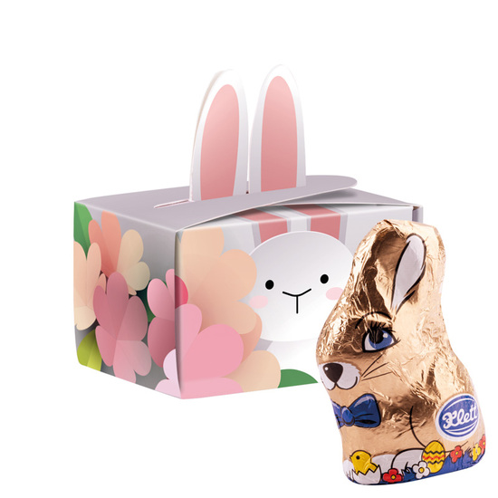 Geschenkbox Mini Ostern; 1 Klett Schoko-Osterhase