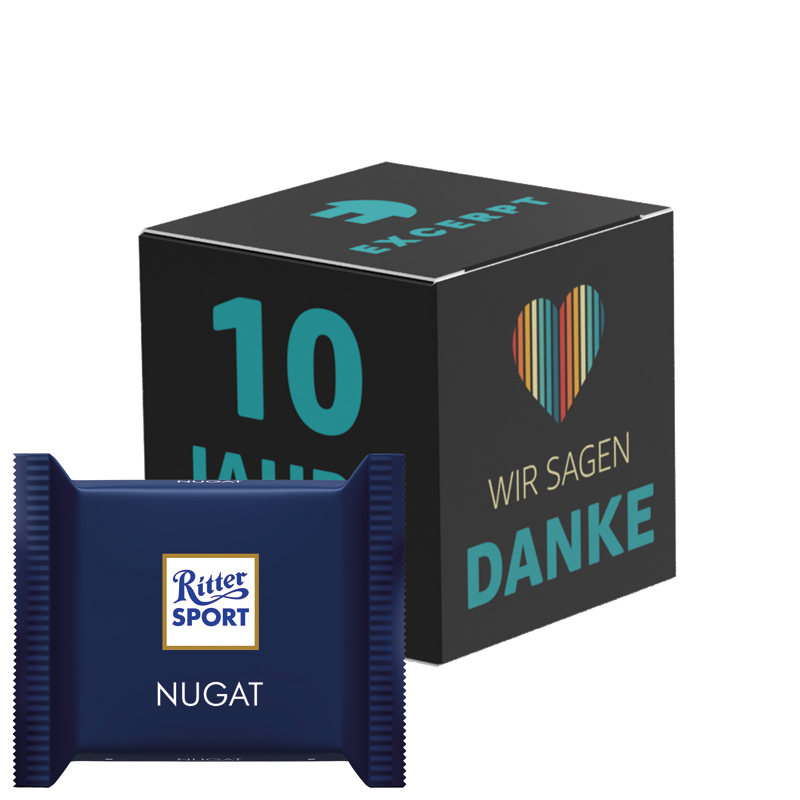 Werbewürfel Ritter SPORT mini