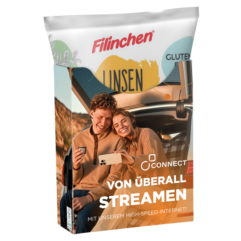 Snack Box; 1 Beutel Filinchen Linsen Snack, Senf/Honig