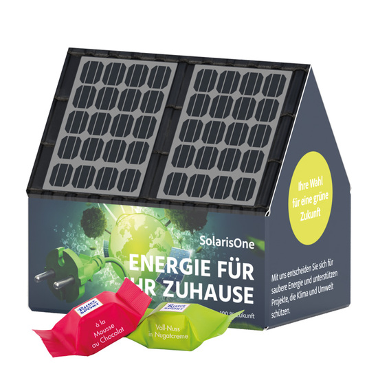 3D Präsent Haus; 4 Ritter SPORT Schokowürfel