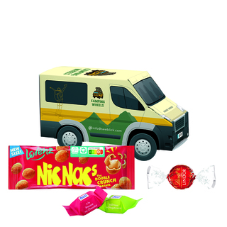 3D Präsent Transporter; 1 KuchenMeister Mini Rührkuchen, Vanillegeschmack
