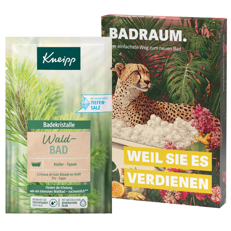 Promotion Case; 1 Beutel Kneipp Badekristalle „Waldbad“