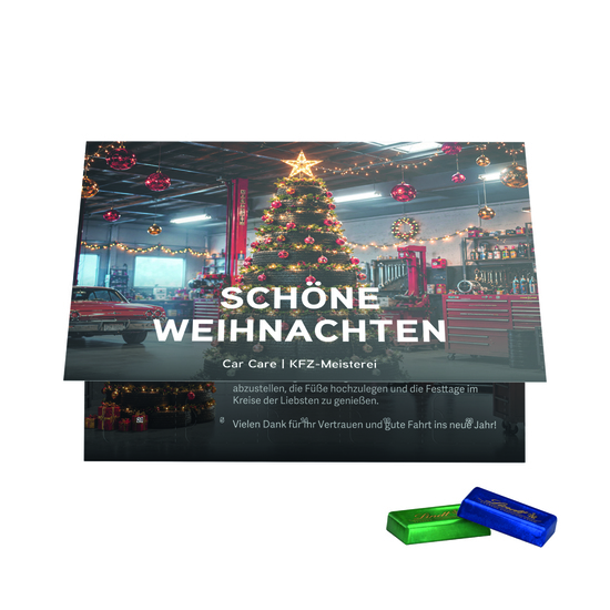 Premium Tisch Adventskalender Flip Cover Querformat