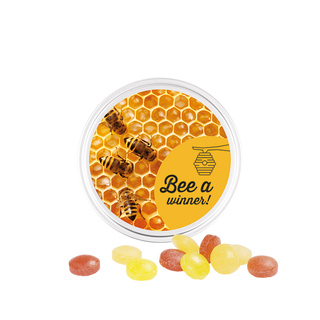 Midi Dose, weiß, Mini Bonbons Fruchtmix
