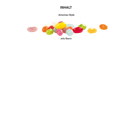 Minitüte, 10 g, Folie weiß, Jelly Beans