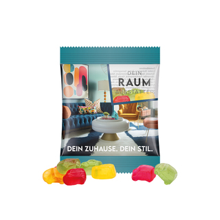 Minitüte,15 g, Folie transparent, Trolli Fruchtgummi Auto-Mischung