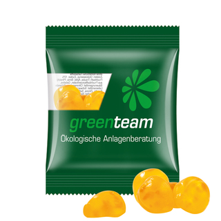 Minitüte, 15 g, kompostierbare Folie transparent, Trolli Vitamin Fruchtgummi