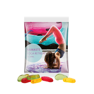Maxitüte, Folie weiß, Trolli Fruchtgummi Autos