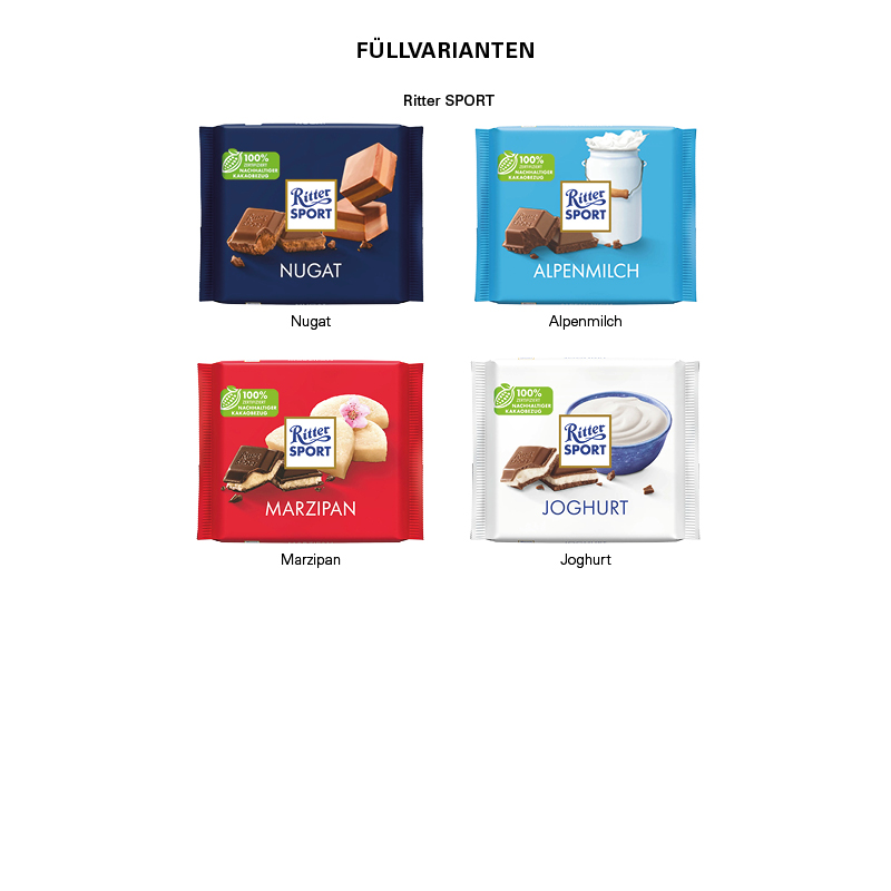 Ritter SPORT 100g im Werbeschuber, Joghurt