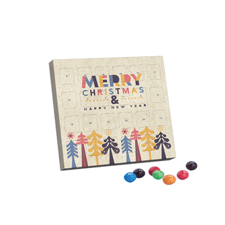 XS Adventskalender, Graspapier, M&M's Crispy