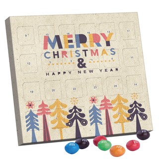 XS Adventskalender, Graspapier, M&M's Crispy