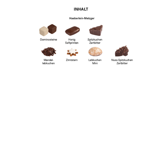Geschenkdose aus Metall, Haeberlein-Metzger Lebkuchen-Mischung