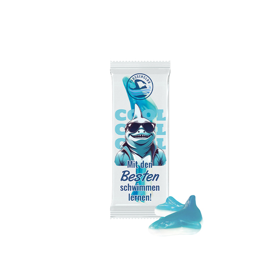 Trolli Fruchtgummi "Hai", Folie transparent