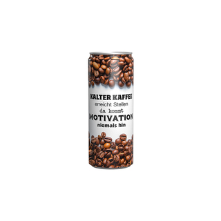 Getränkedose 250ml Eiskaffee, Sleeve-Folie weiß