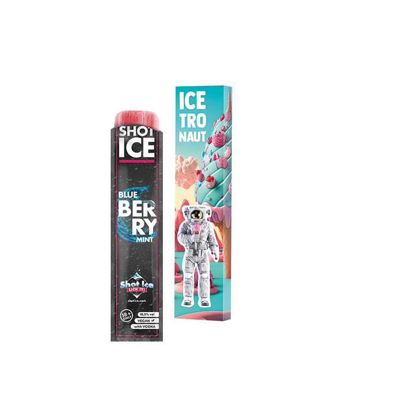 Long Box, Shot Ice - Blue Berry Mint 10,5% vol
