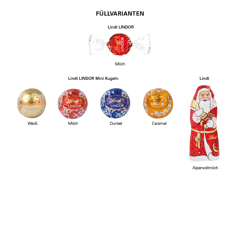 Klappbox S, Lindt Mischung