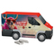 Adventskalender Transporter, Alpenmilch-Schokotäfelchen in Pergaminpapier
