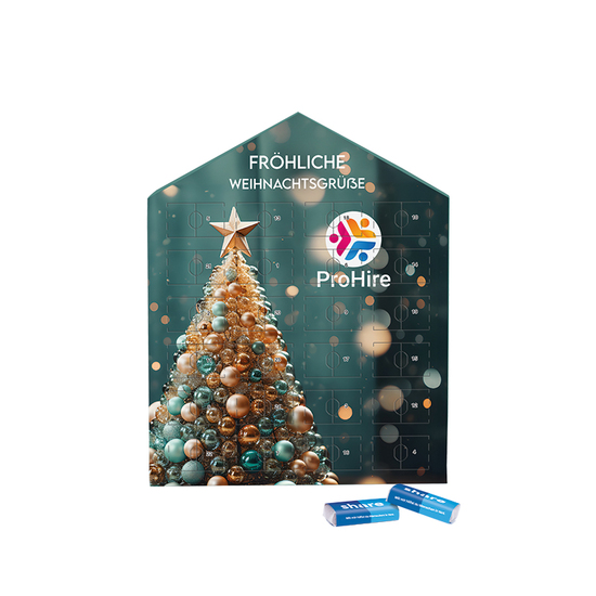 Täfelchen Adventskalender Haus, share Napolitain